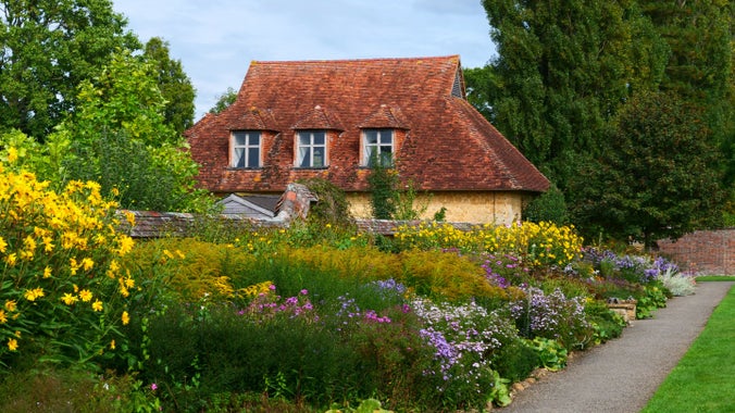 The Herbaceous border at Barrington Court
